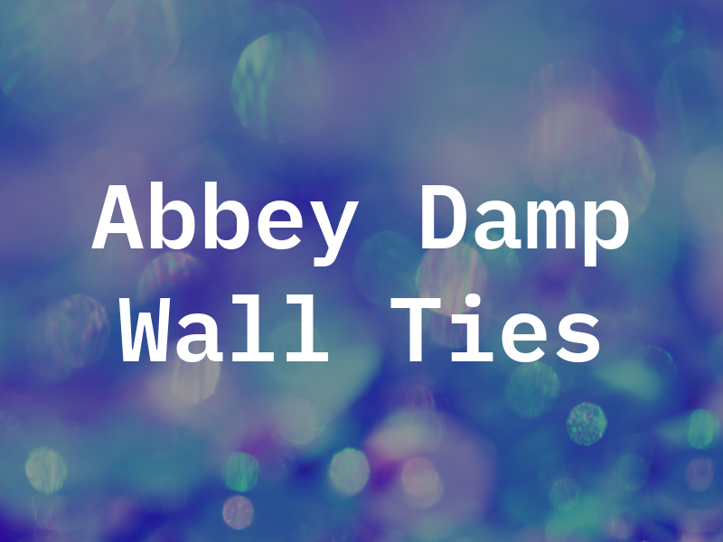 Abbey Damp & Wall Ties