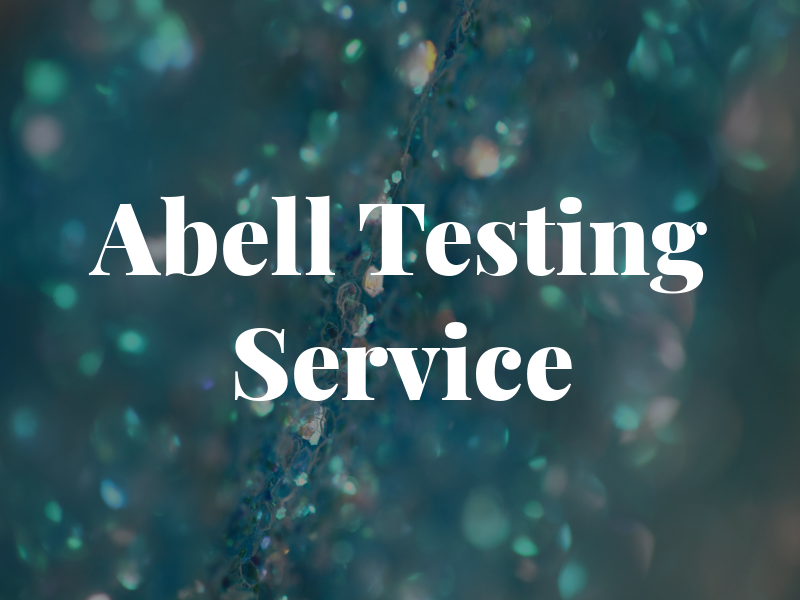 Abell PAT Testing Service