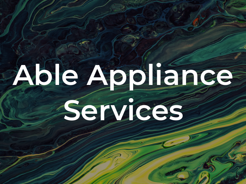 Able Appliance Services