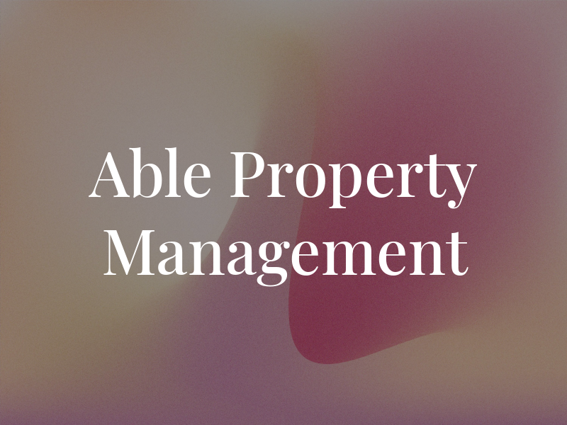 Able Property Management Ltd