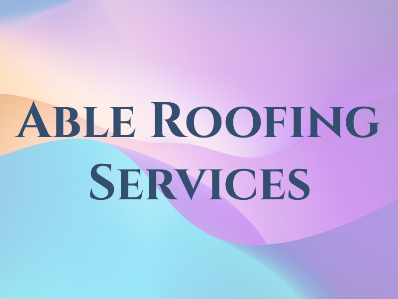 Able Roofing Services Ltd