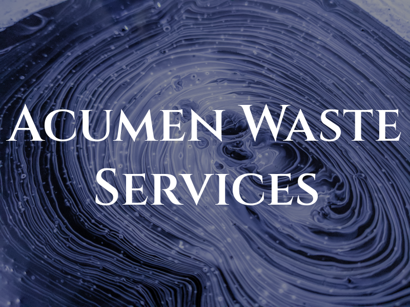 Acumen Waste Services Ltd