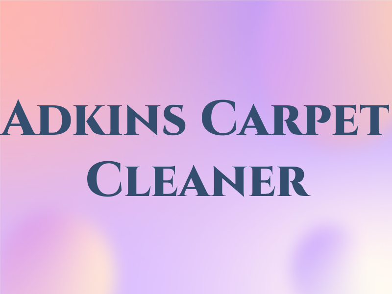 Adkins Carpet Cleaner