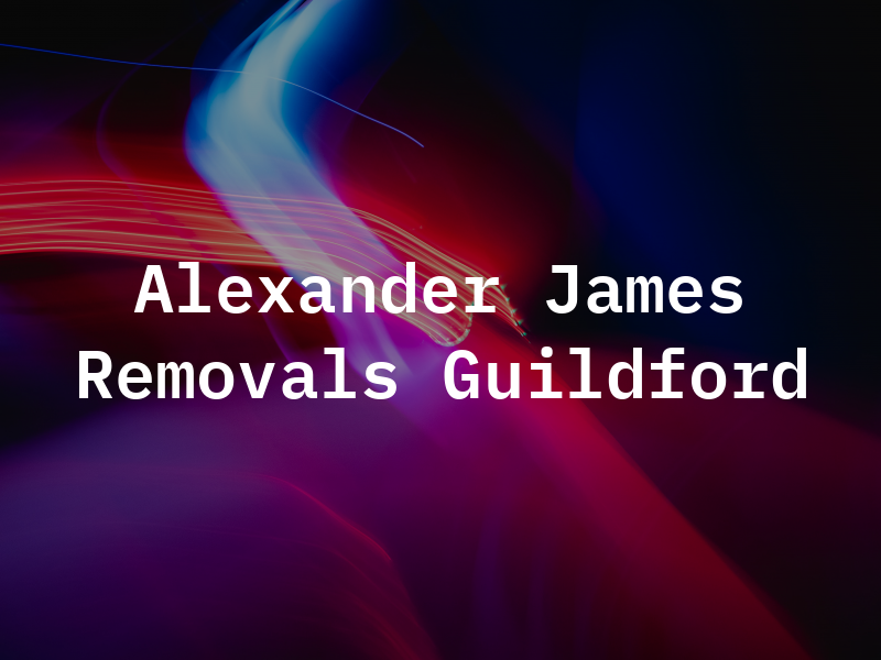 Alexander James Removals Guildford