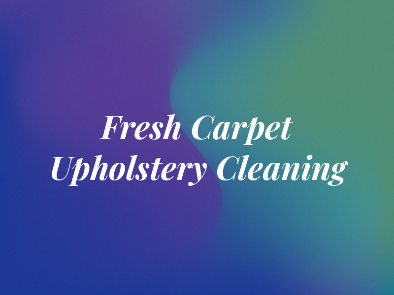 All Fresh Carpet & Upholstery Cleaning