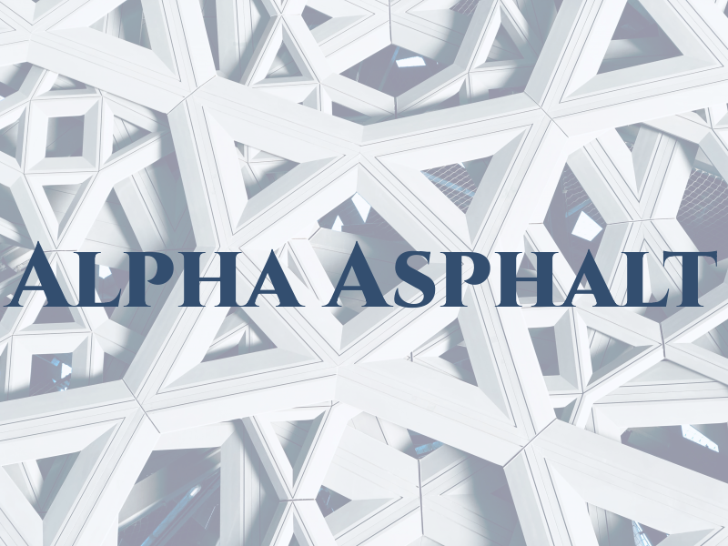 Alpha Asphalt