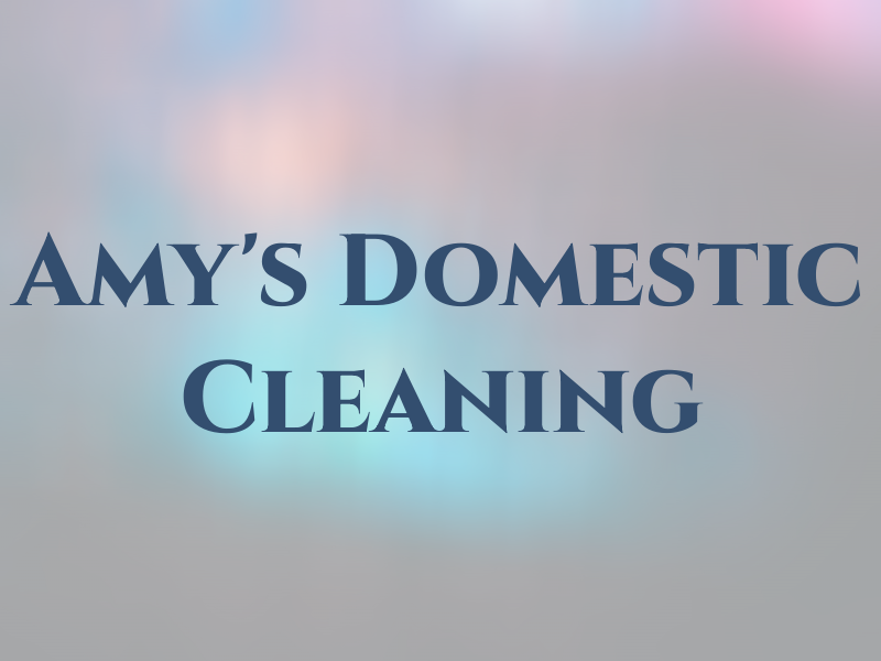 Amy's Domestic Cleaning