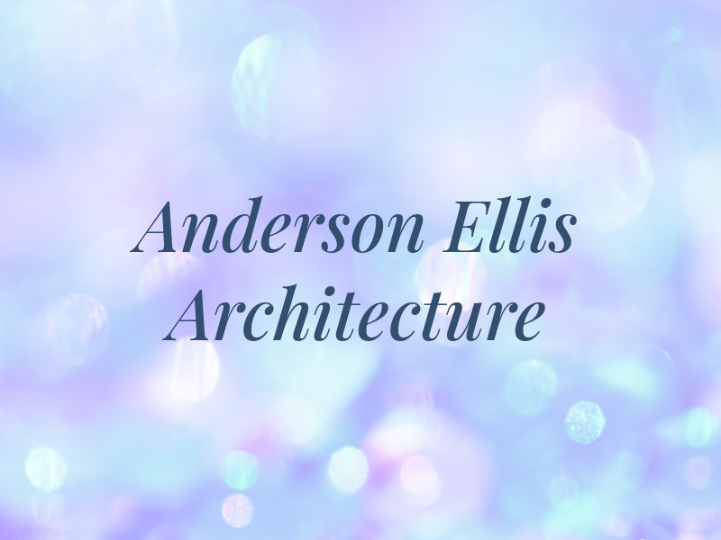 Anderson Ellis Architecture Ltd