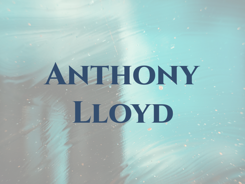 Anthony Lloyd