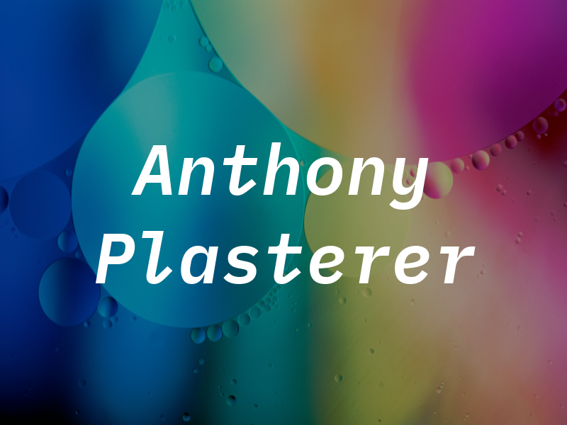 Anthony Plasterer