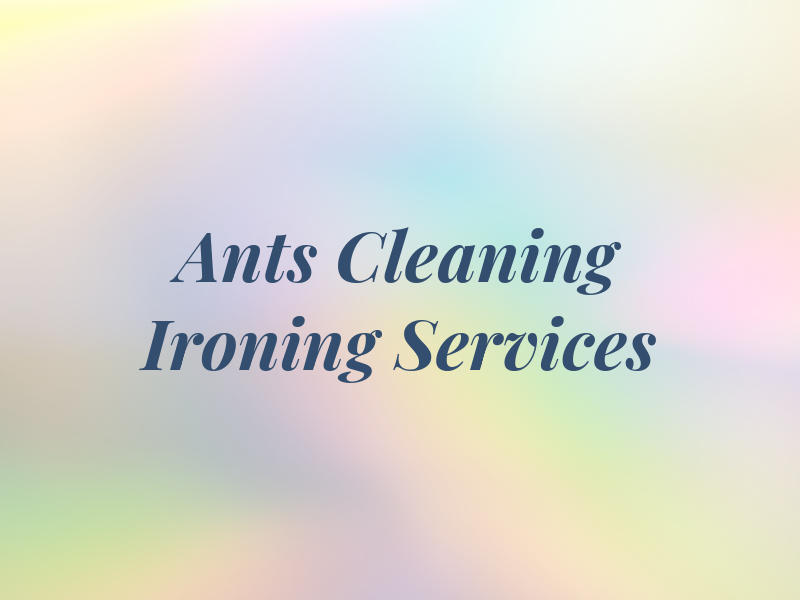 Ants Cleaning Ironing Services