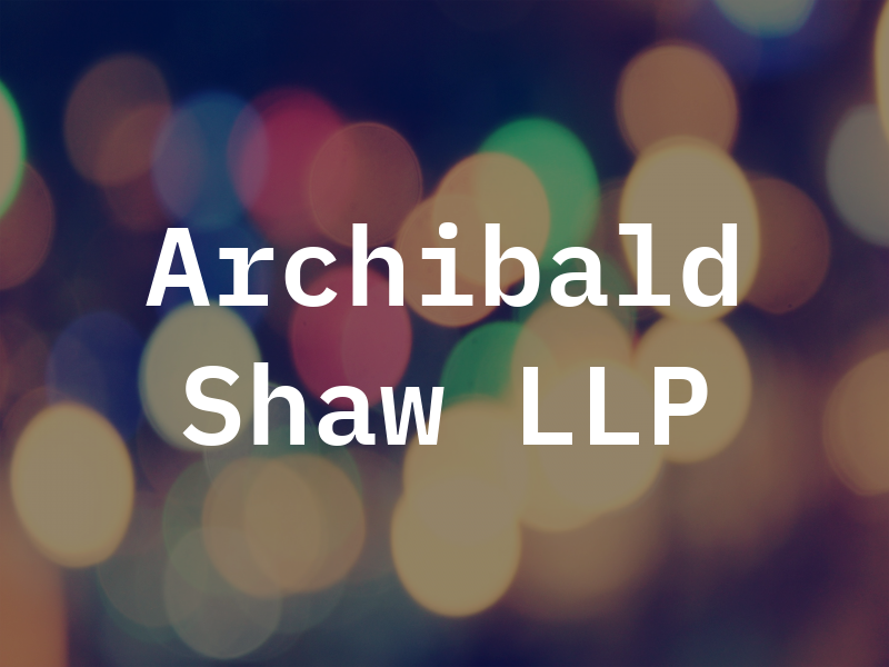 Archibald Shaw LLP