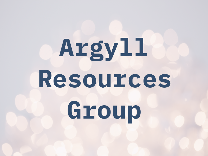 Argyll Resources Group