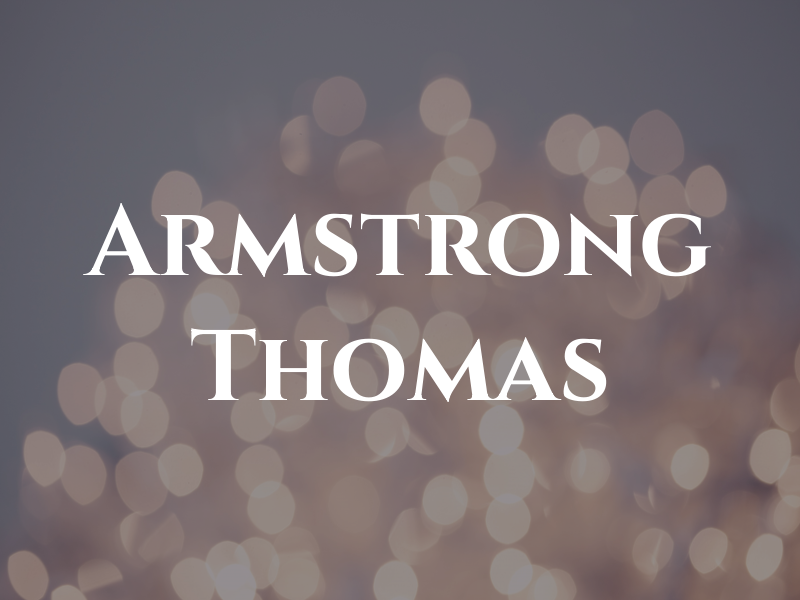 Armstrong Thomas