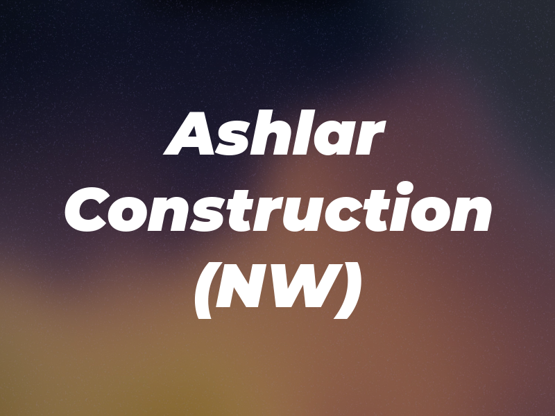 Ashlar Construction (NW) Ltd