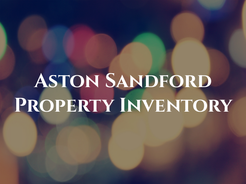 Aston Sandford Property Inventory