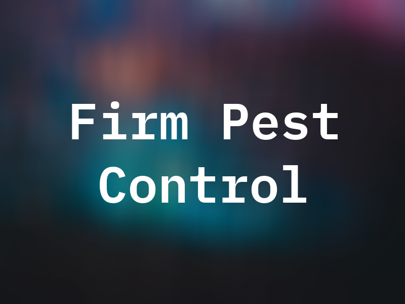 B Firm Pest Control Ltd