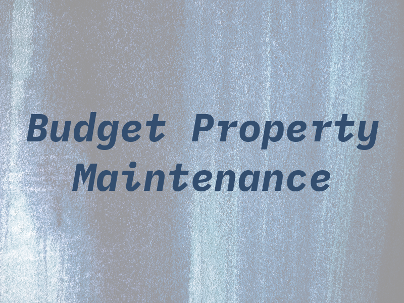 Budget Property Maintenance Ltd