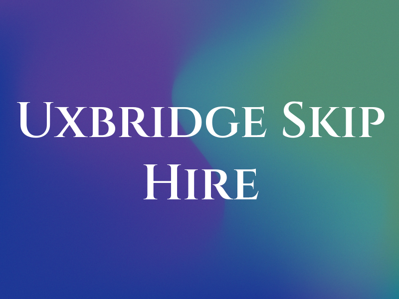 BT Uxbridge Skip Hire