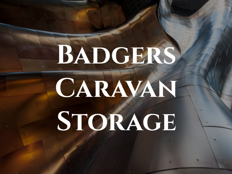 Badgers End Caravan Storage