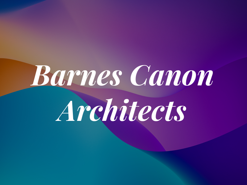 Barnes Canon Architects Ltd