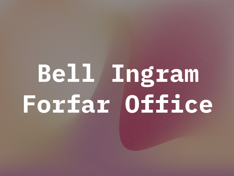 Bell Ingram Forfar Office