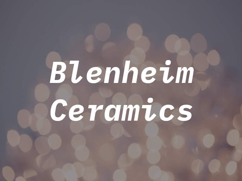 Blenheim Ceramics
