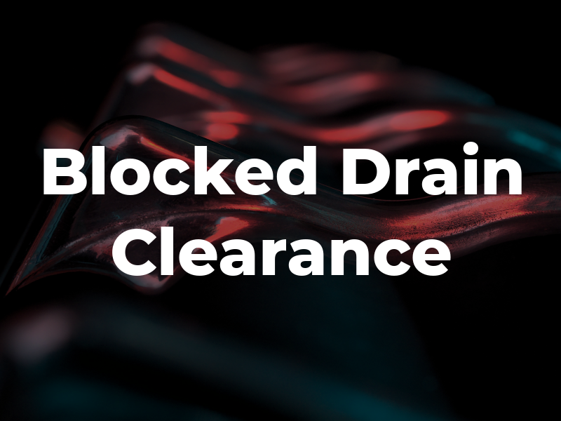 Blocked Drain Clearance