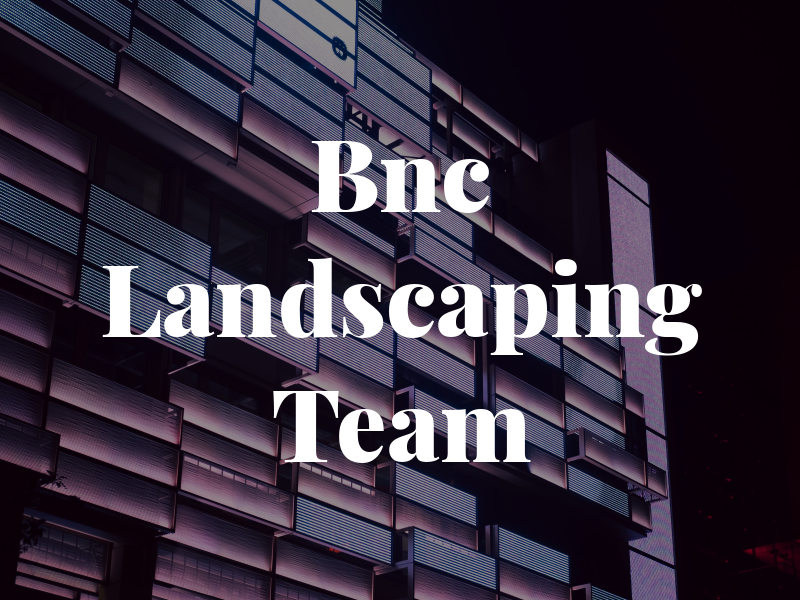 Bnc Landscaping Team
