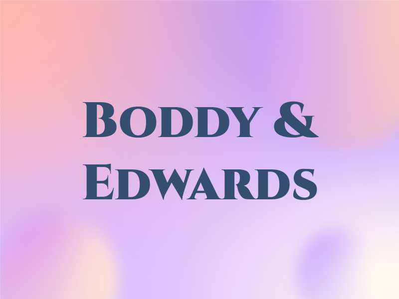 Boddy & Edwards