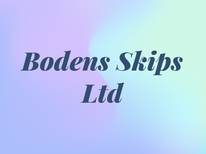 Bodens Skips Ltd