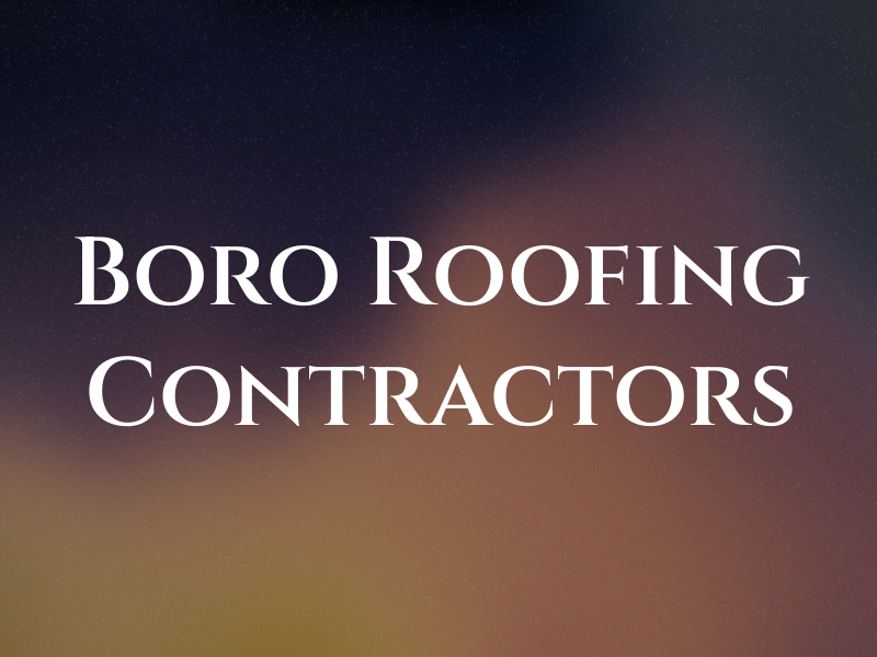 Boro Roofing Contractors
