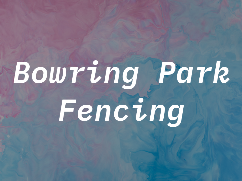 Bowring Park Fencing