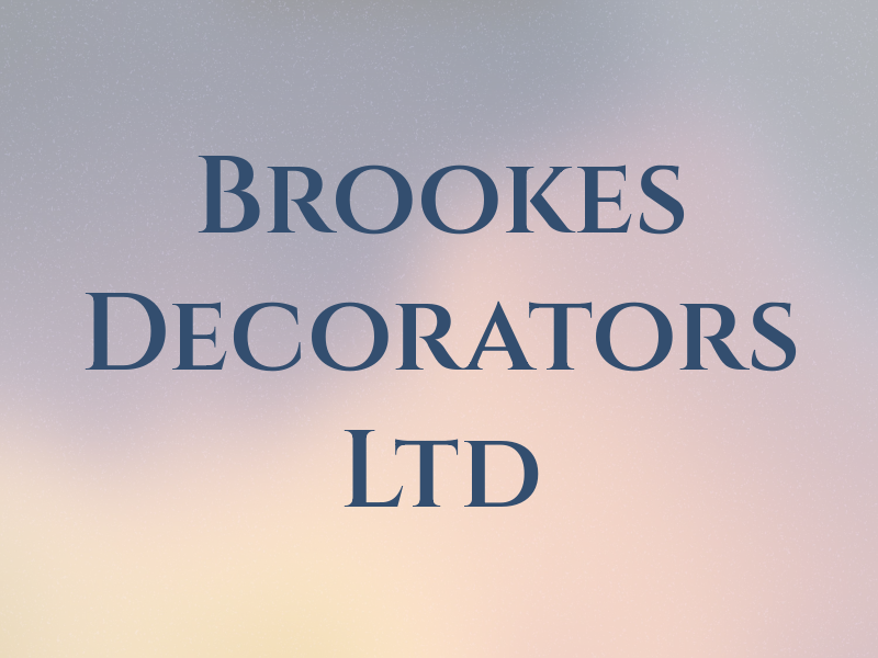 Brookes Decorators Ltd