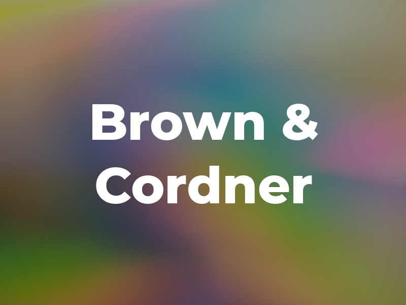 Brown & Cordner