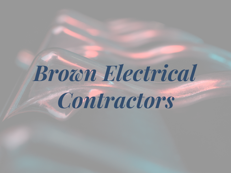 C Brown Electrical Contractors LLP