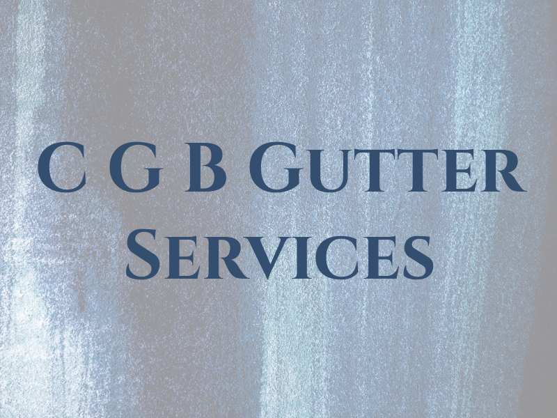C G B Gutter Services