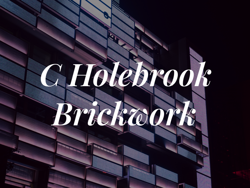 C Holebrook Brickwork