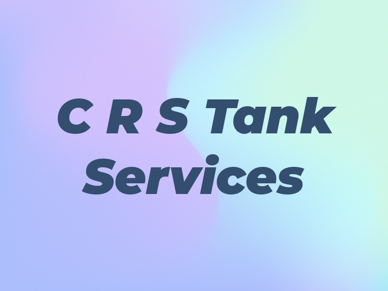 C R S Tank Services