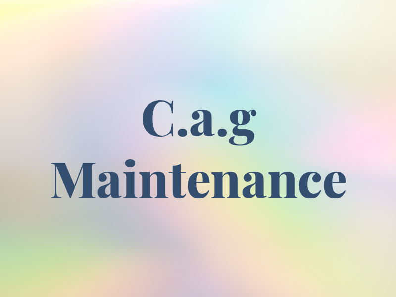 C.a.g Maintenance