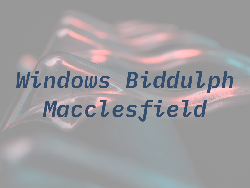 CBS Windows Ltd Biddulph & Macclesfield