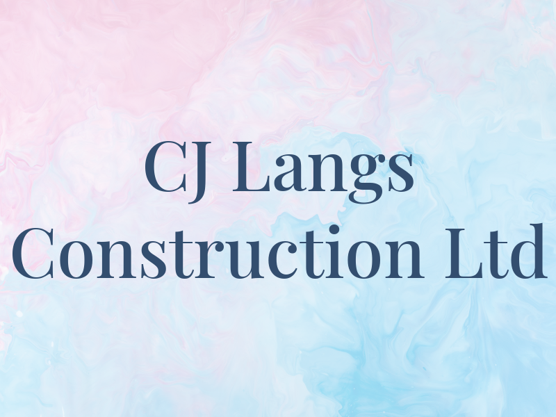 CJ Langs Construction Ltd