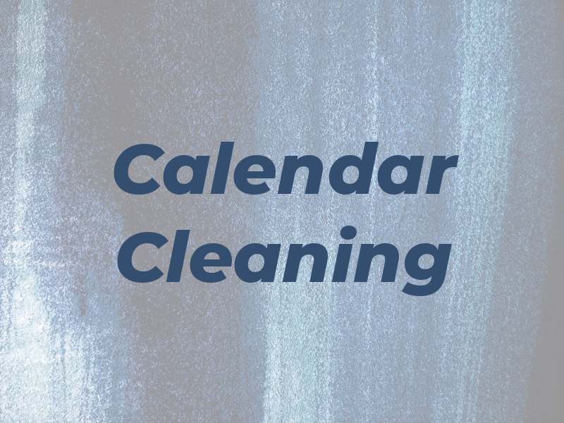 Calendar Cleaning