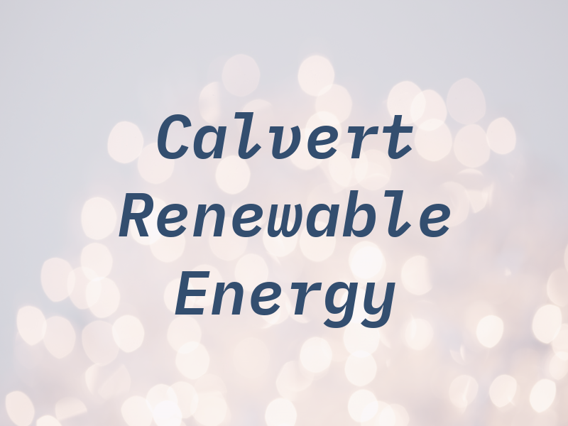 Calvert Renewable Energy Ltd