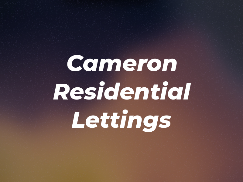 Cameron Residential Lettings