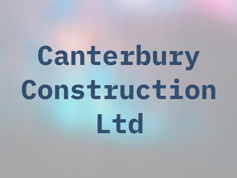 Canterbury Construction Ltd