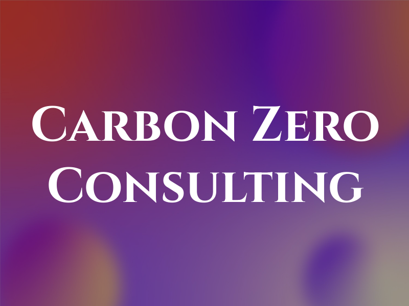 Carbon Zero Consulting