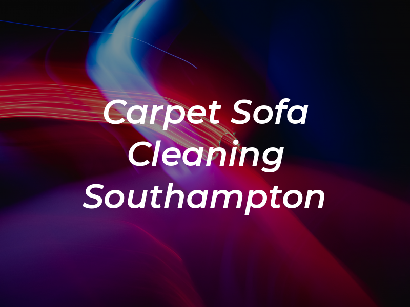 Carpet & Sofa Cleaning Southampton