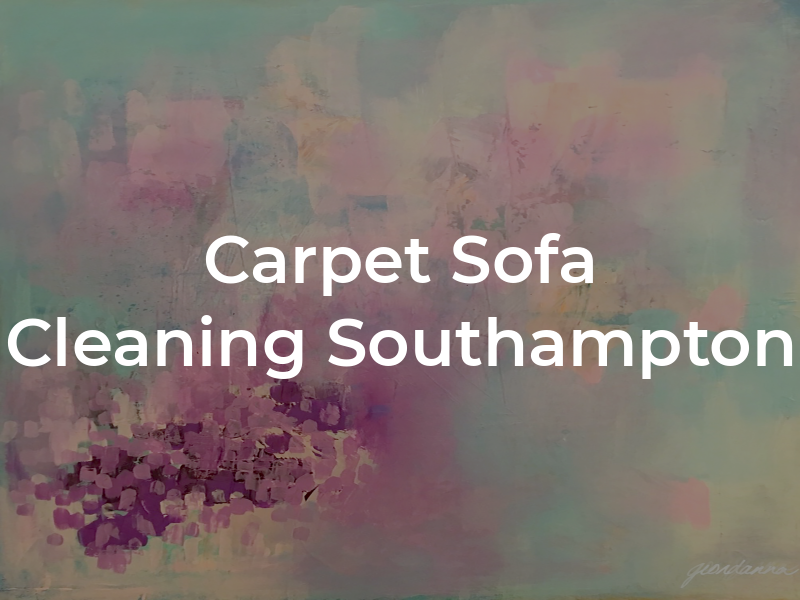 Carpet & Sofa Cleaning Southampton