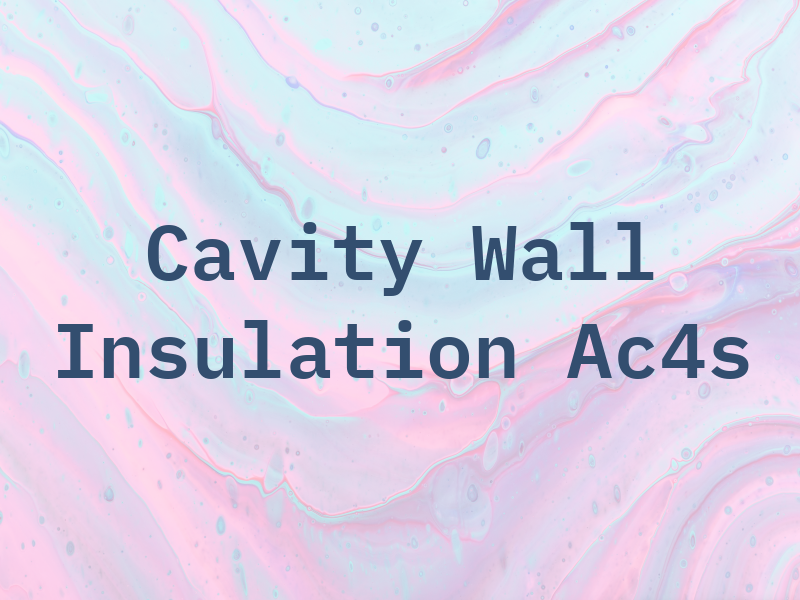 Cavity Wall Insulation by Ac4s